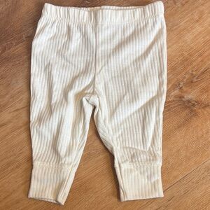 Carter's Beige Ribbed Kids Leggings